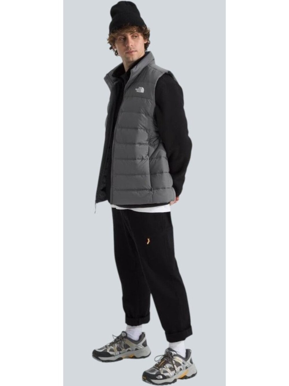 The North Face Aconcagua 3 Insulated Vest Men’s XL Gray NWT Down Puffer Gorpcore - Picture 6 of 9
